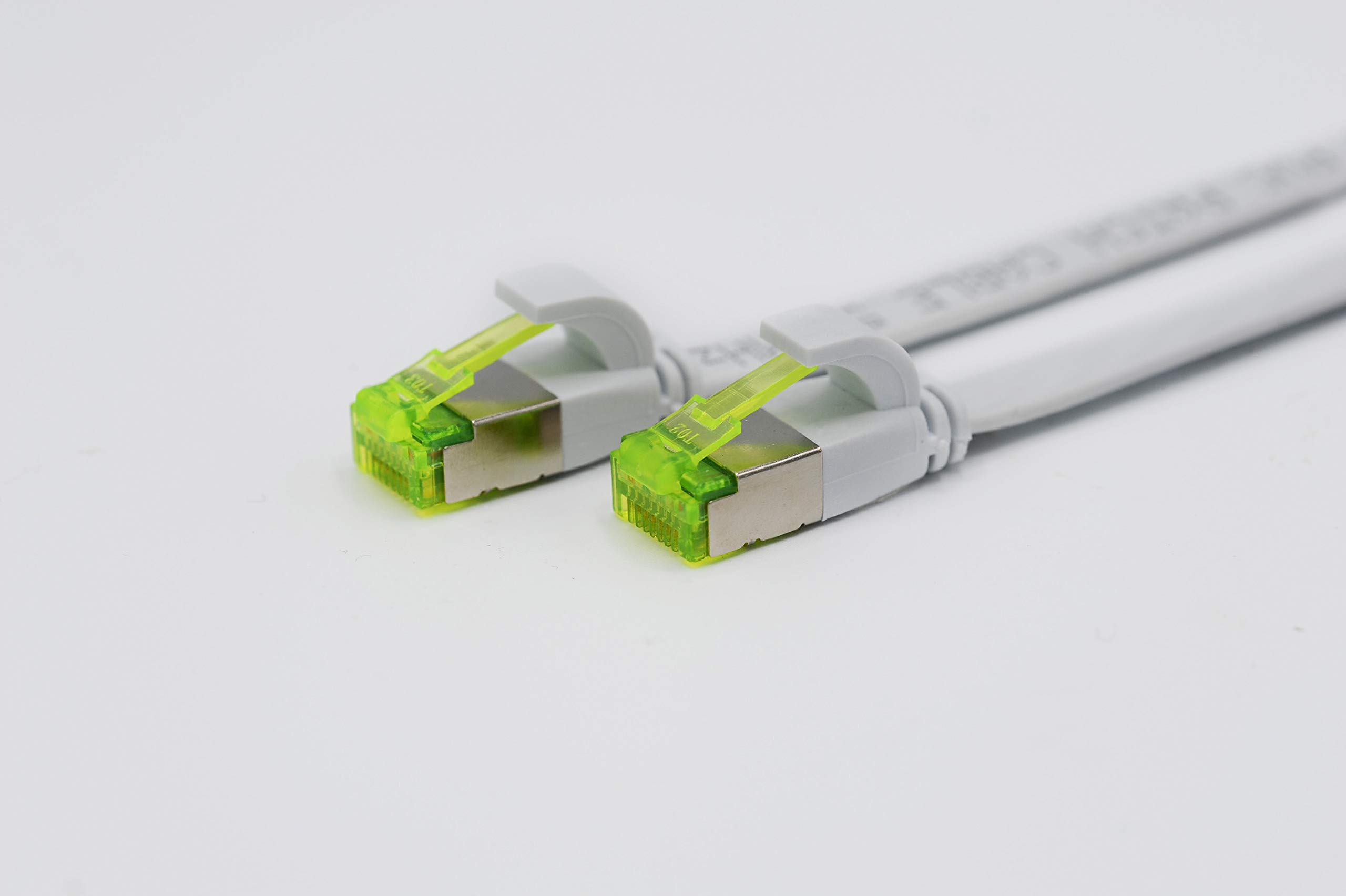 Helos Ultra Flat Patch Cable U/FTP Cat 6a White 1.0 m