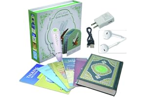 ROYAL WIND Ramadan Digital Quran Pen 8GB Memory Downloading Reciters and Languages English Arabic Urdu French Spanish German etc,with 6 Holy Quran Books for Kid and Arabic Muslims Learner