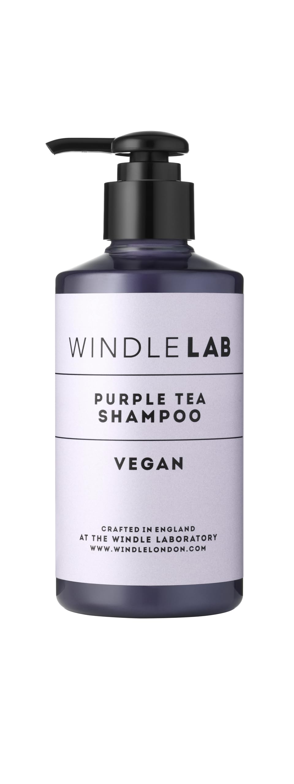 Purple Tea Shampoo by Windle LAB - With White Tea and Monoi Oil - Sulphate Free Purple Shampoo for Blonde Hair & Natural Grey Hair - 250ml