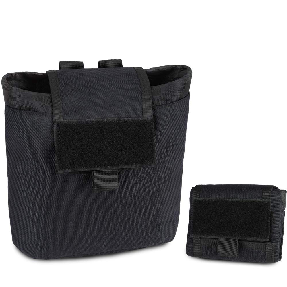 WYNEX Molle Dump Pouch Tactical, Mag Dump Pouch Foldable Magazine Recovery Pouches Roll-Up Magazine Garbage Bag Drawstring