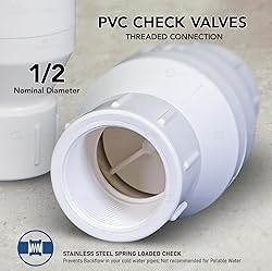 Midline Valve 4I2U12 PVC Inline Check Valve for