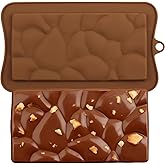 EPYHREHM Break Apart Silicone Chocolate Molds Pebble Candy Mold For Chocolate Bar Candy Energy Bar
