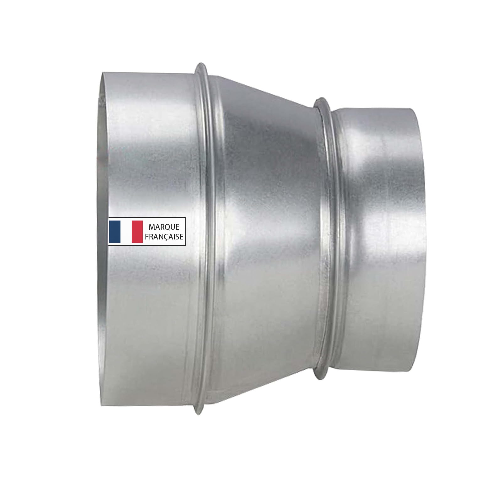 AIROPE-RA - Duct Reducer in Galvanized Steel,Corrosion-Resistant,Ideal for Ventilation, Heating, Drainage, Exhaust and Air Conditioning. Durable Performance. (4" to 6" Inch / 100 mm to 150 mm)