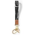 MNGARISTA Hand Wrist Lanyard Key Chain, Cool Keychain Wristlet, Wristlet Strap with Car Keychain, Marble