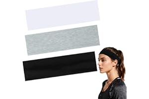 Sweat Bands Headbands for Women Workout, Women's Fashion Non Slip Headband, Moisture Wicking Sweatband for Athletic Yoga Spor