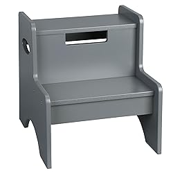 Two-Step Stool by Wildkin, Wooden Step Stool for
