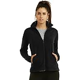 Sofra Women's Polar Fleece Full Zip Up Winter Jacket