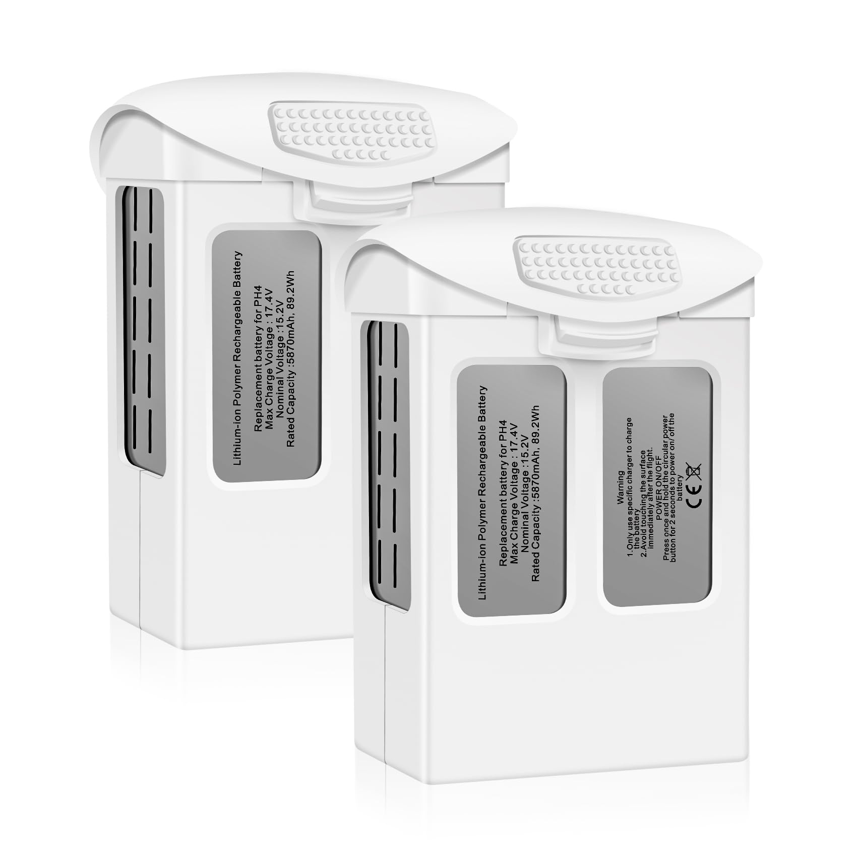 Photo 1 of Fantasyo Phantom 4 Battery,5870mAh Intelligent Flight Battery 2 Pack, Compatible with DJI Phantom 4 Pro/Phantom 4 Pro V2.0 / Phantom 4 RTK/Phantom 4 Advanced Series Drone
