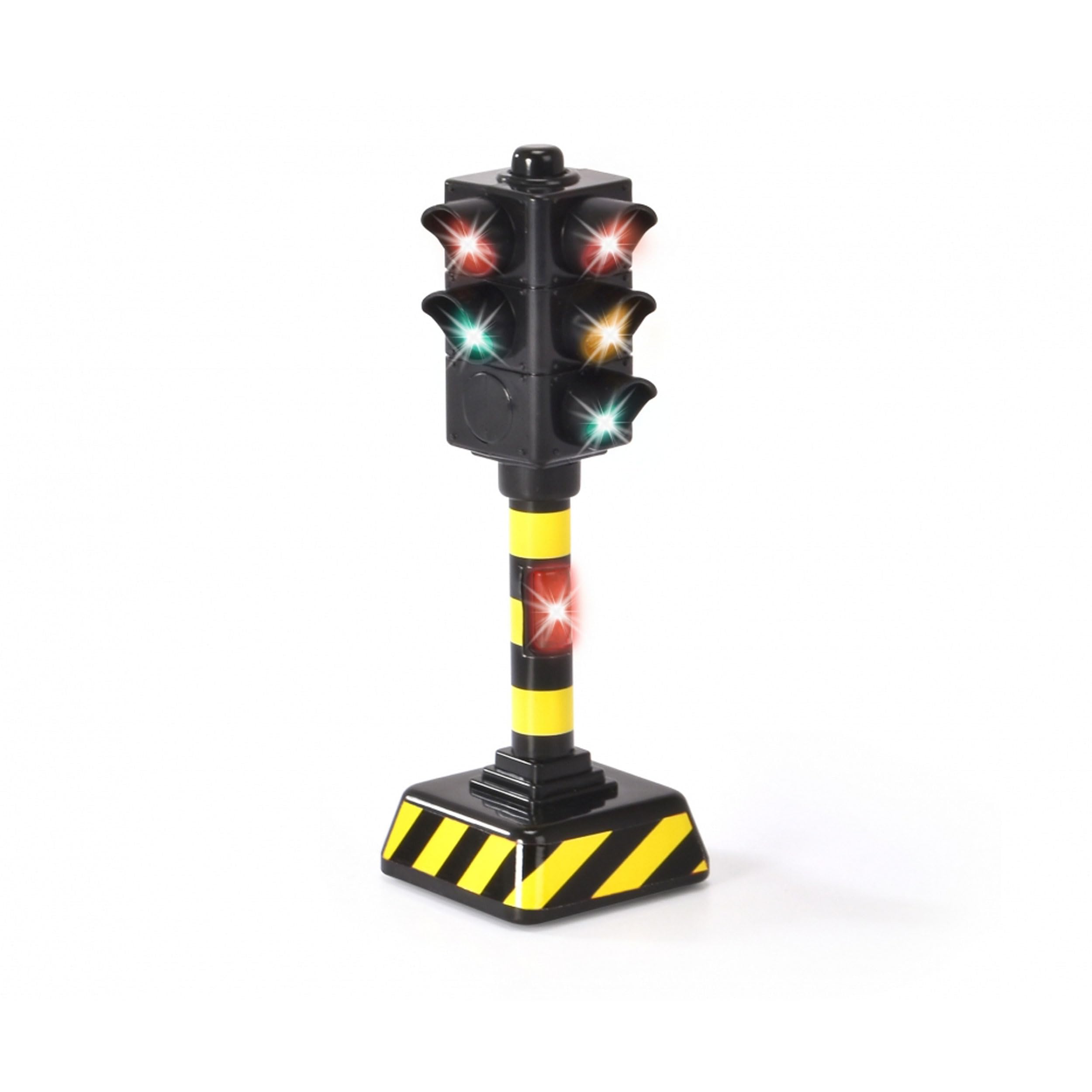 Dickie Toys 203341034 Toy Traffic Light for Children with Automatic Light Changing Black