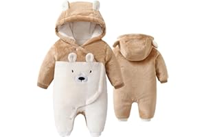 flower frail Newborn Baby Winter Snowsuit Bear Romper Warm Hooded Jumpsuit Onesie Infant Coat Outwear for Boy Girl 0-18M