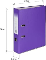 Office Centre 5 x Purple A4 75mm Lever Arch Files Premium 2mm Card view 2