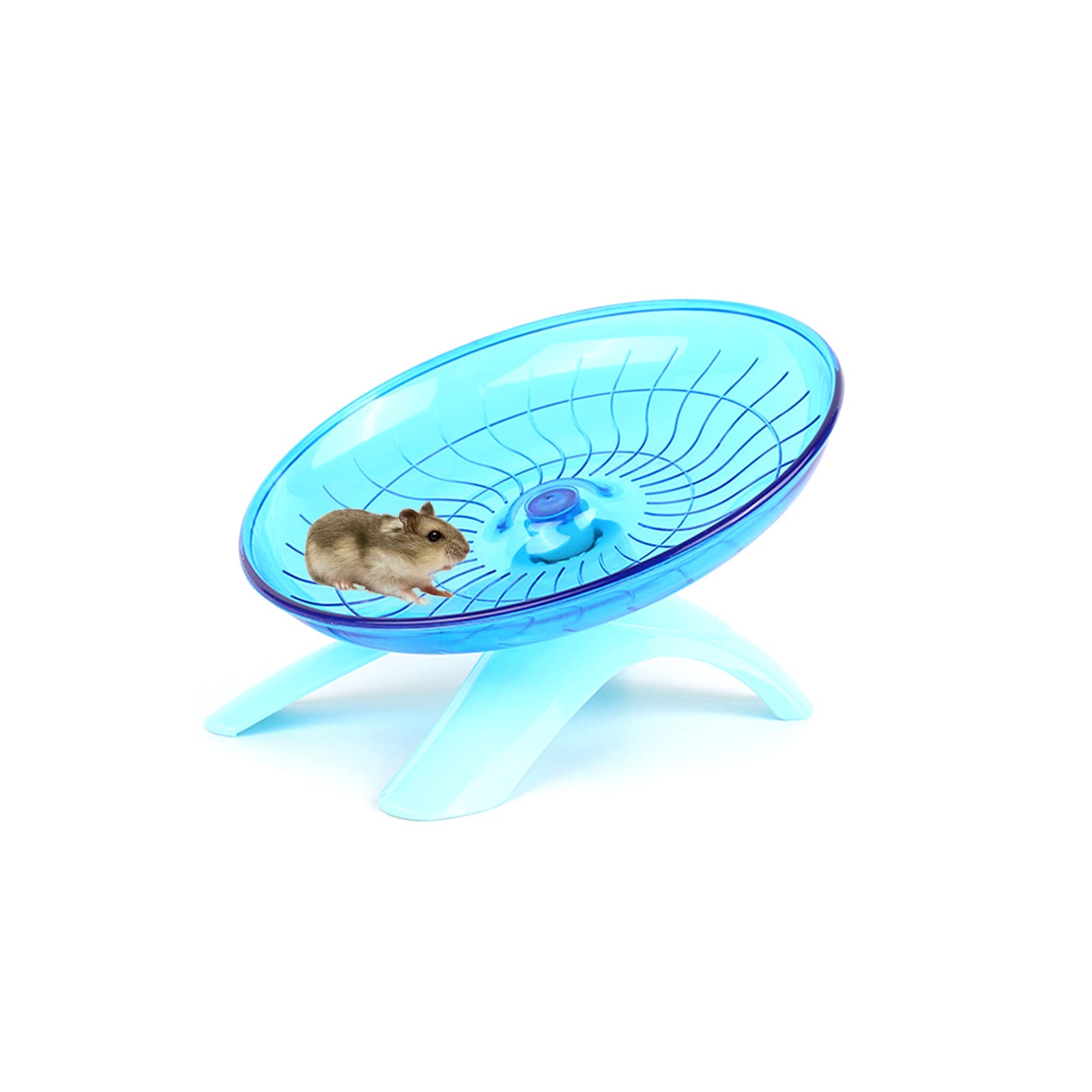 Hamster Flying Saucer Plastic Running Wheel Playing Toy Hamster Running Sports Wheel for Gerbils Squirrels Guinea Pig