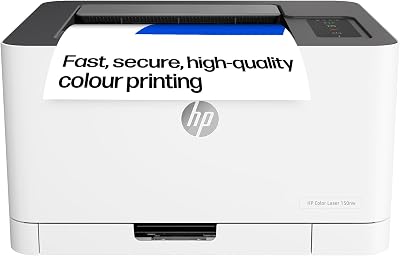HP Colour Laser 150nw Wireless Printer White 18 ppm A4 USB Ethernet