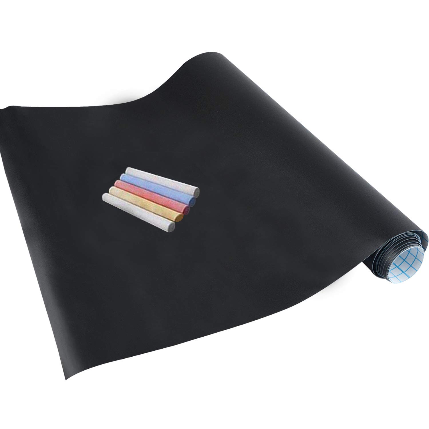 Youpin autoadesivo rimovibile lavagna, 200 x 45 cm – Adesivo da parete in vinile lavagna adesivo da parete Schoolhouse con gesso