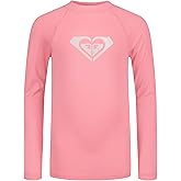 Roxy Girls Long Sleeve Whole Hearted Rashguard Shirt, UPF 50+ Sun Protection, Quick Dry