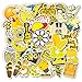 Yellow Cute Laptop Stickers for Teens Girls Water Bottles Hydroflasks Skateboard Luggage Notebook Phone Cars 50pcs