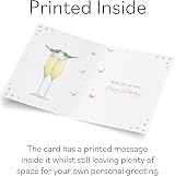 Hunts England 60th Wife Champagne Flutes Card Gold Foil A5 Milo's Gallery view 3