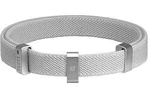 BuddyArmor Safety Cat Collar (5.9"-11.8")- Ultra Elastic Cat Collar, Patented Safety Mechanism, Lightweight & Scratch Resistant Cat Collar, No Bulky & Adjustable(Silver)