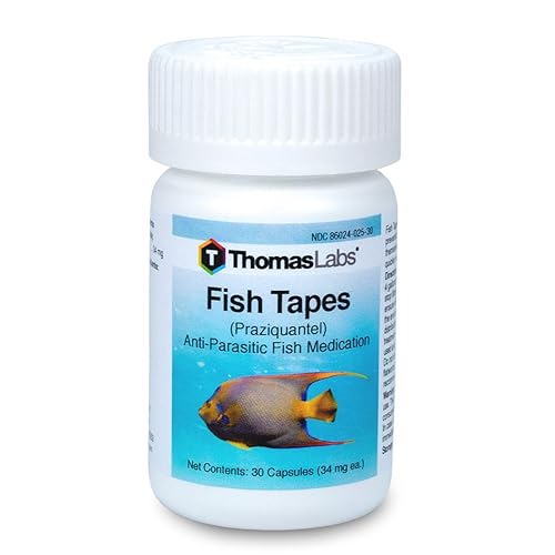 Thomas Labs Fish Tapes AntiParasitic Fish Medication Praziquantel