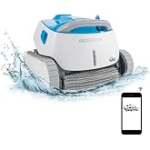 Dolphin Proteus DX5i Wi-Fi Automatic Robotic Pool Vacuum Cleaner, Wall Climbing, Waterline Scrubber Brush, Ideal for In-Ground Pool up to 50 FT in Length