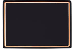 TORIBIO Drum Rug Drum Carpet, 6 x 4 Ft Drum Mat Music Rug Soundproof Rug Pads with Non-Slip Bottom, Electrical Drum Carpet Great Gift for Drummers, Black-Orange White Border