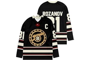 Heated Rivalry Merch Hockey Jersey Unisex Long Sleeve V-Neck Sports Jersey Hudson Williams & Connor Storrie Fan 01-Black M
