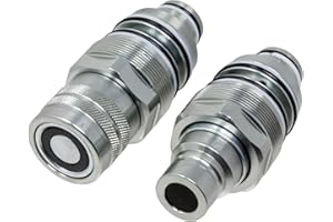 DURAFORCE 6679837 6680018 Male & Female Flat Face Hydraulic Quick Connect Coupler Kit for Bobcat