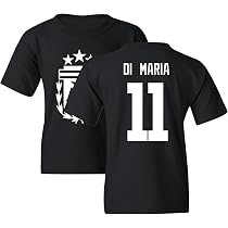 Amazon.com: Di Maria 11 Jersey Style - Argentina Soccer Cup Fan ...