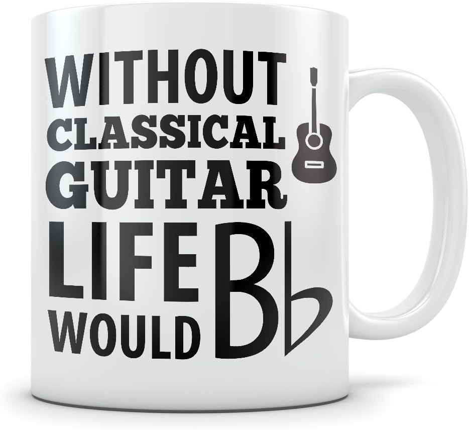 Classical Guitar Mug Guitarist Coffee Cup for Music