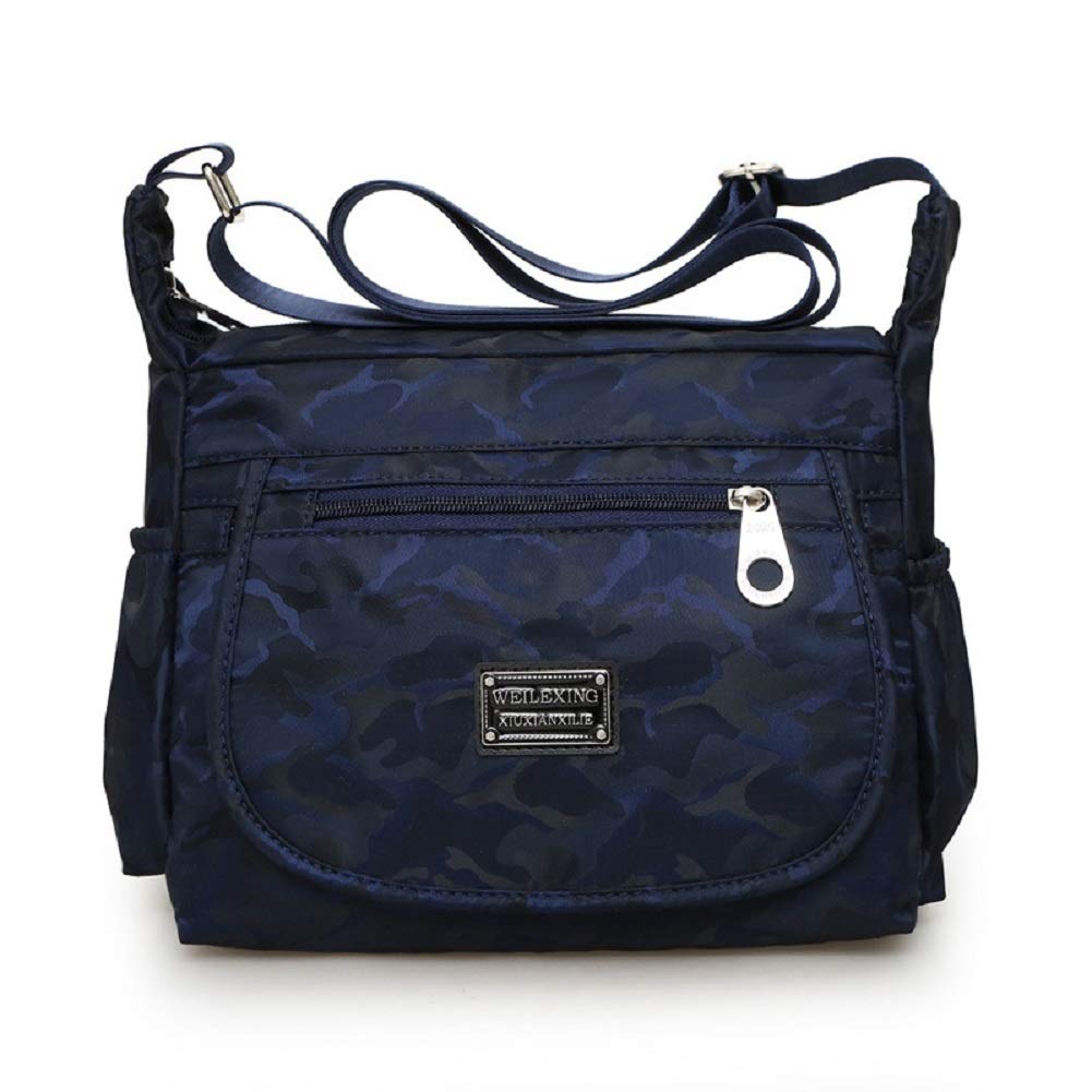 Aoile Women Portable Multifunctional Waterproof Shoulder Bag Mummy Bag Blue