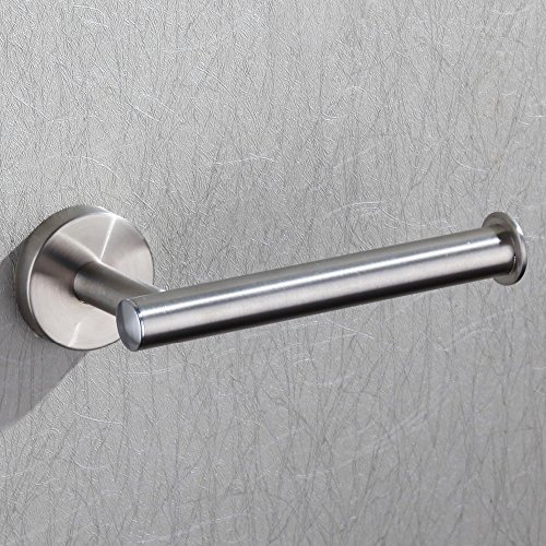 1pc Sus 304 Stainless Steel Brushed Wall Mount Bathroom Lavatory Rolling Toilet Paper Holder