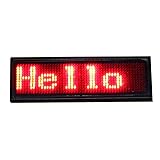 Leadleds Red Led Name Badge, Scrolling LED Sign