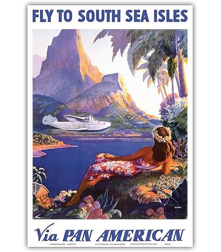 Amazon.com: Hawaii - Northwest Orient Airlines - Vintage Airline