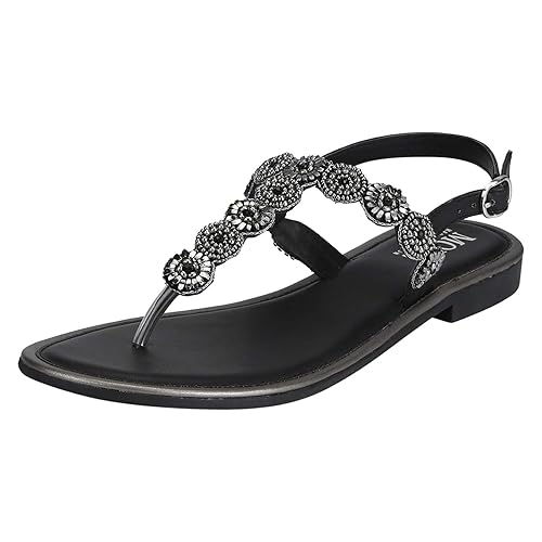 Women's Mrl1111 Black Fashion Sandals-6 UK (39 EU) (MRL1111-39)