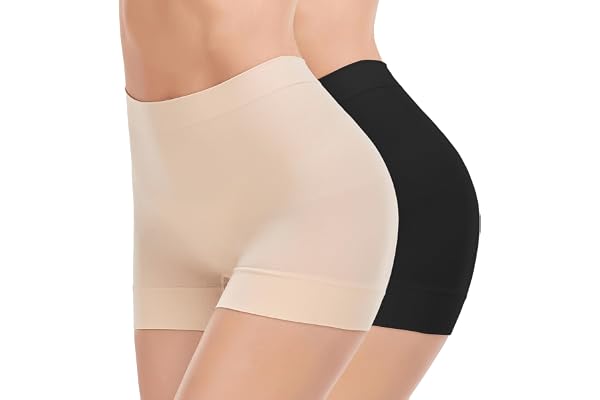 Sheloria Seamless Shapewear Boyshorts for Women Tummy Control Underwear Slip Shorts for Under Dress Butt Lifting Panties