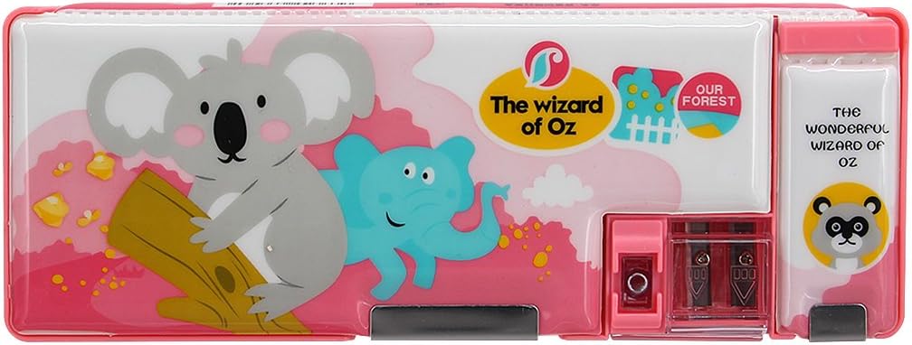 Printing Plastic Pencil Case with Double Sharpener