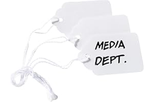 Avery Blank White Marking Tags with Strings, Matte (1.75 x 1.09 Inches) - 1000 Tags, (12204)