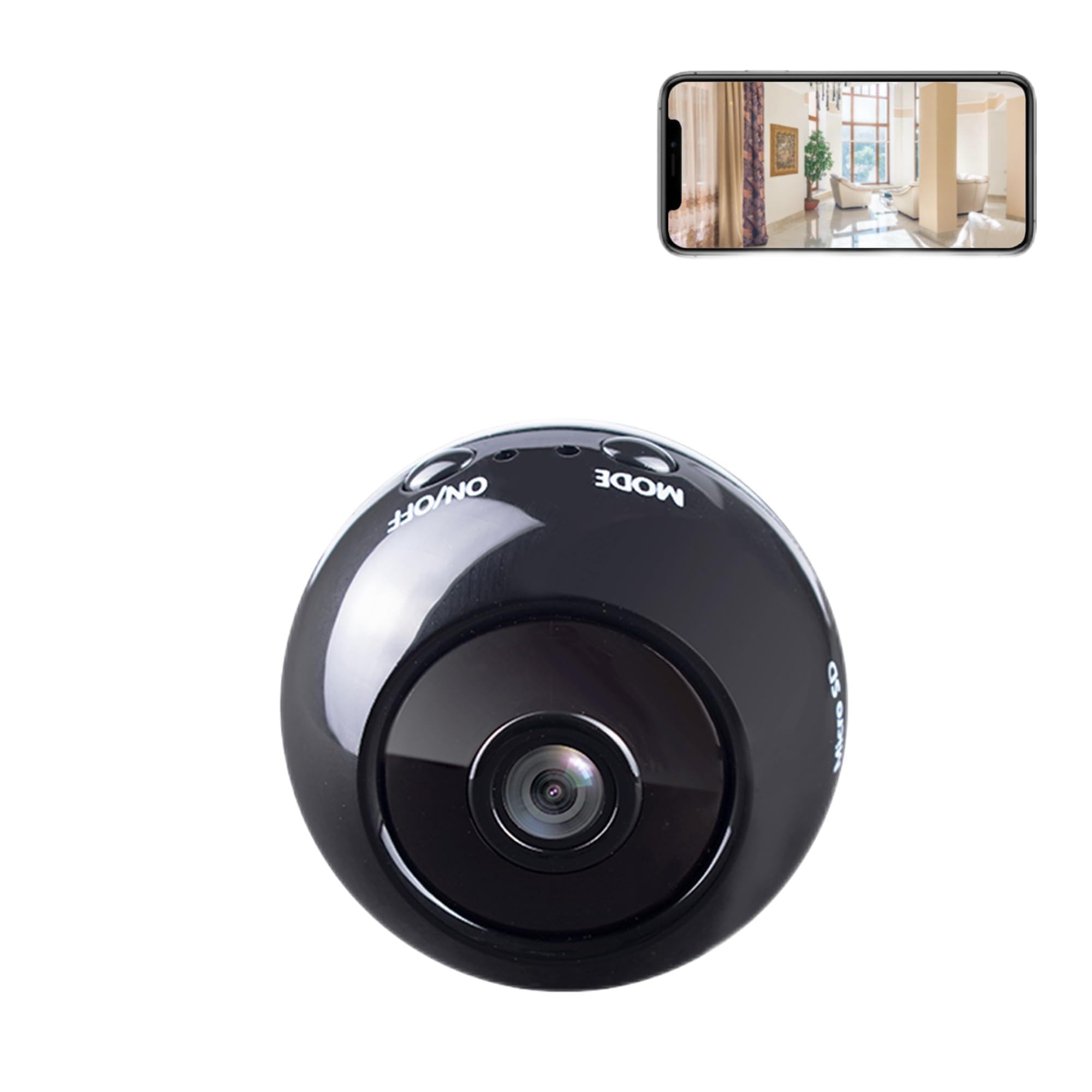 Photo 1 of KONLEYA Indoor Home Security Camera Wireless, 1080P WiFi Baby Monitor with Camera Infrared Night Vision Outdoor Wireless Mobile Detection for Pet, Cloud & SD Card Storage