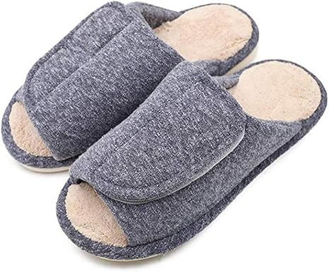 Pantofole Ortopediche EXTRO STYLE - Ciabatte Comode Per Piedi Gonfi E Bendati, Con Suola Antiscivolo - Grigio