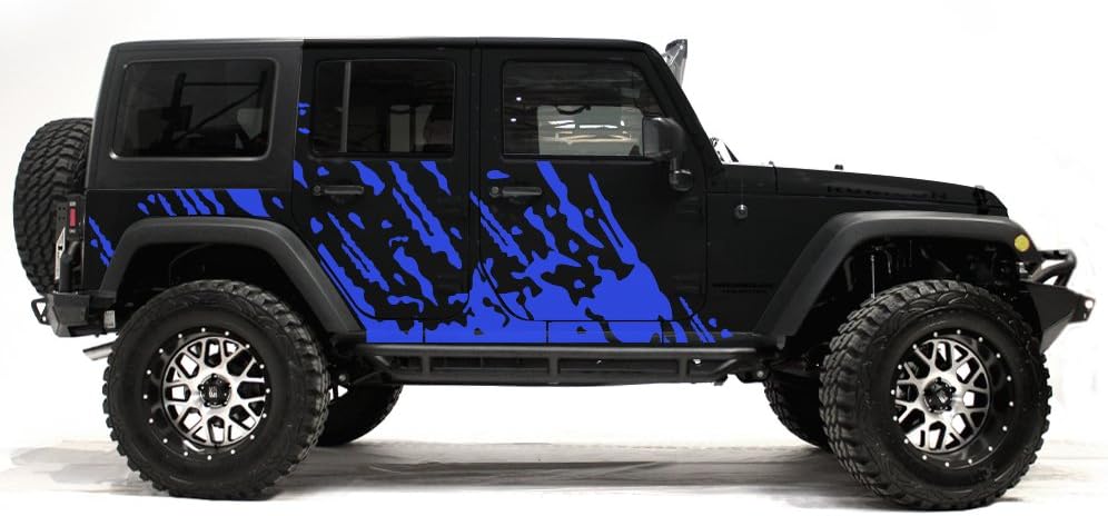blue jeep wrangler