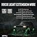 OPT7 10 Ft Extension Wire Only for Aura RGB LED Rock Lights - Does Not Connect to Single Color Pods and Quantum RGBW Rock Light Pods