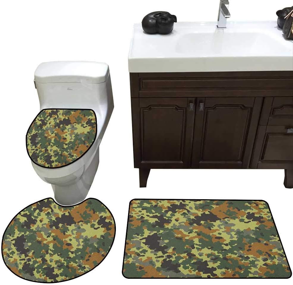 Camo 3 Piece Toilet Mat Set Classical Germany Camouflage Pattern Forest Jungle Military Colors Bathroom And Toilet Mat Set Dark Green Pale Green Brown Amazoncouk Kitchen Home Camo 3 Piece Toilet Mat Set Classical Germany Camouflage Pattern Forest Jungle Military Colors Bathroom And Toilet Mat Set Dark Green Pale Green Brown Amazoncouk Kitchen Home