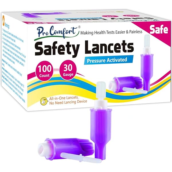 Sure Comfort Universal Lancets - 30g 100 Count For Pain-Free Testing