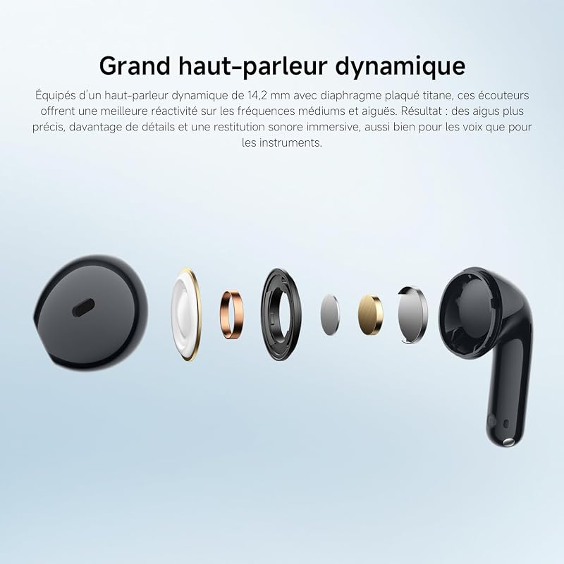 Redmi Buds 8 Active, écouteurs Semi-Intra, autonomie 37h, Blanc