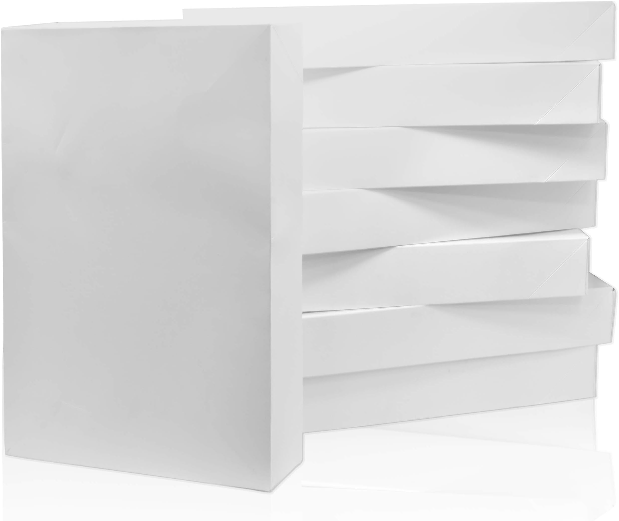 Gift Boutique White Gift Wrap Boxes for Christmas with Lids 12 Pack Holiday Apparel Present Box Great for Large Clothing Shirt, Sweater, Robe and Lingerie Size 17 x 11 x 2.5 inches