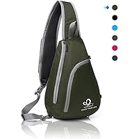 WATERFLY Chest Sling Shoulder Backpacks Bags Crossbody Rope Triangle Rucksack for Hiking