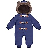 Belovecol Baby Boys Girls Snowsuit Toddler Snow Suit with Zipper Winter Warm Jumpsuit Coat for 3-24 Months