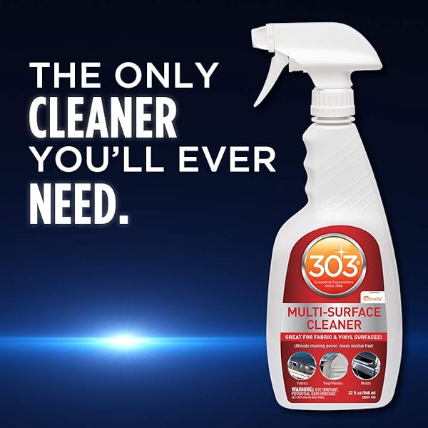 303 MULTI-SURFACE CLEANER – SAFELY CLEANS ALL WATER SAFE SURFACES – ULTIMATE CLEANING POWER – RINSES RESIDUE FREE – RECOMMENDED BY SUNBRELLA, 32 FL. OZ. (30204)