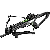 Barnett Demun Tri-Strike Mini Crossbow - Compact Break Action Pistol Crossbow, 3-Shot Magazine, Manual Cocking, Flip Down For