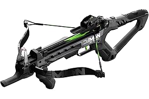 Barnett Demun Tri-Strike Mini Crossbow - Compact Break Action Pistol Crossbow, 3-Shot Magazine, Manual Cocking, Flip Down For